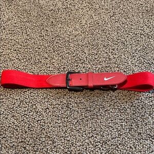 Nike Vibrant Adjustable Red Belt for Baseball or Softball